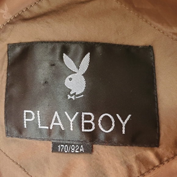 PLAYBOY brown puffer with playboy logo and playboy lining. Size 170/92a  (large) - Picture 9 of 10